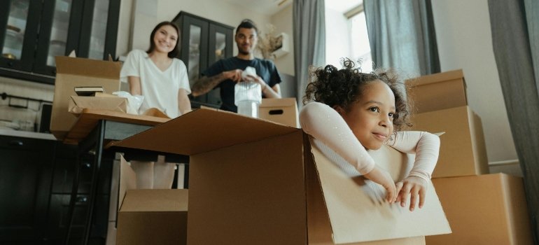 a child in the box