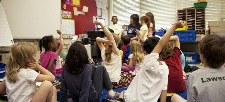 kids having a class