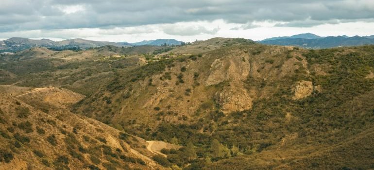green and brown mountains