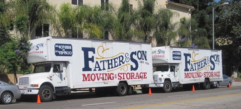 moving trucks used by the best commercial movers Los Angeles has to offer