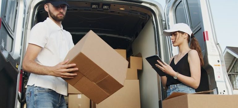 Man and Woman Working Together