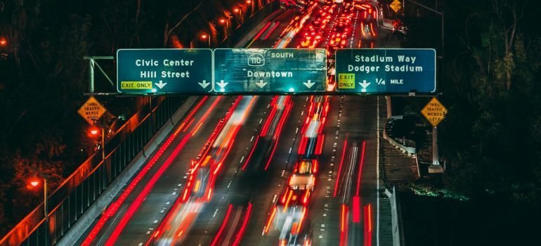 Long Exposure Photography of Vehicles on road