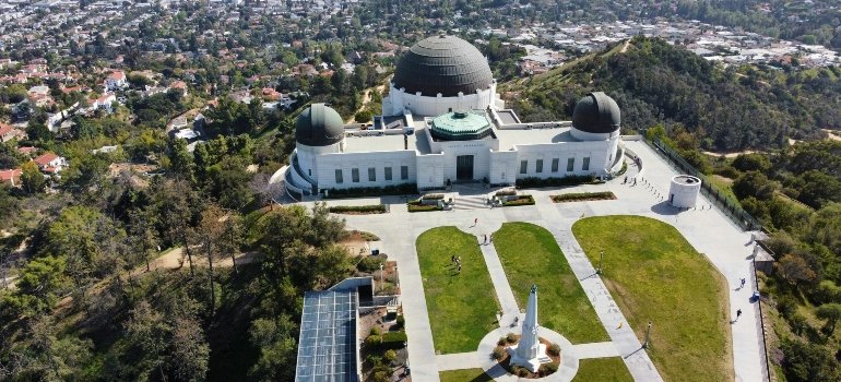 View on Griffith Park and the City from Above