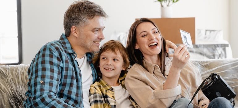 a family moving