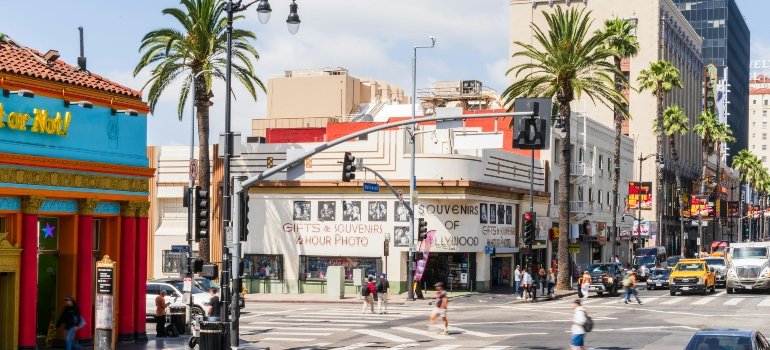 Vibrant Scene on Hollywood Boulevard, LA