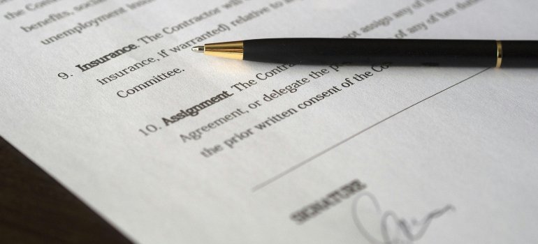 Contract used before you move