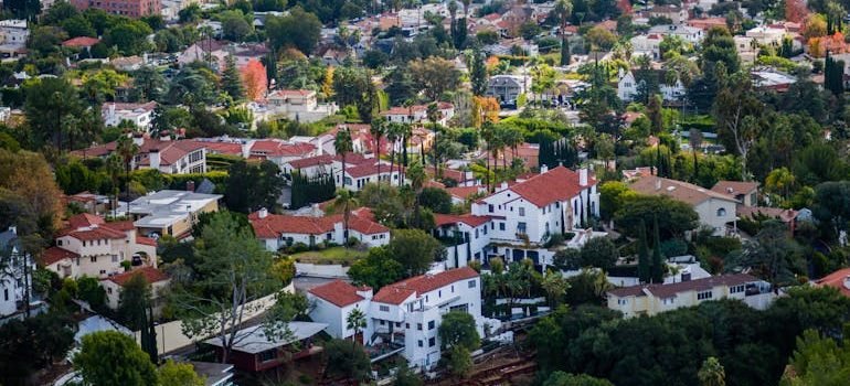 Birds Eye View of Town