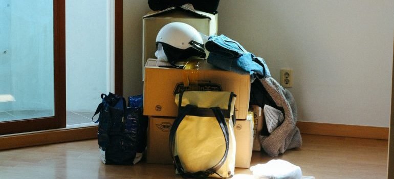 packed boxes
