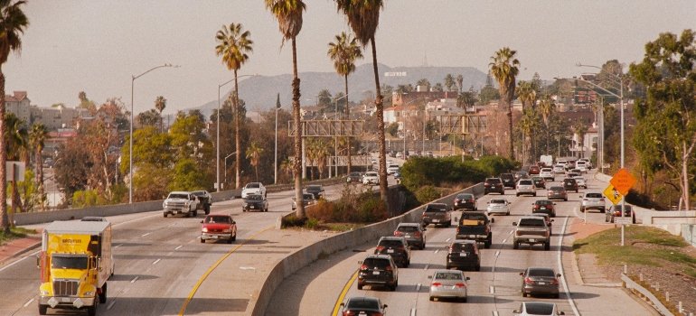 Encino movers navigating traffic and road access